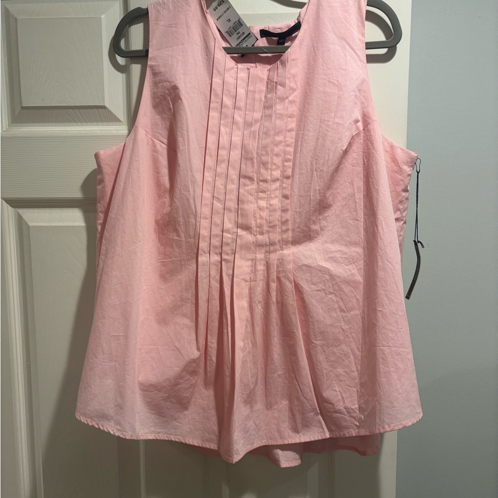 MAXSPORT Pink Pleated Blouse 🌸 (Size XL)